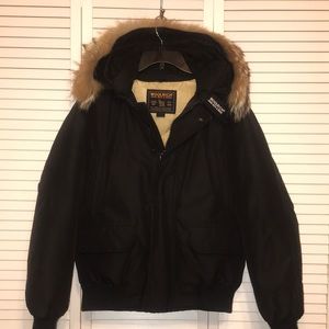 Woolrich John Rich& Bros Black Polar Bomber Jacket